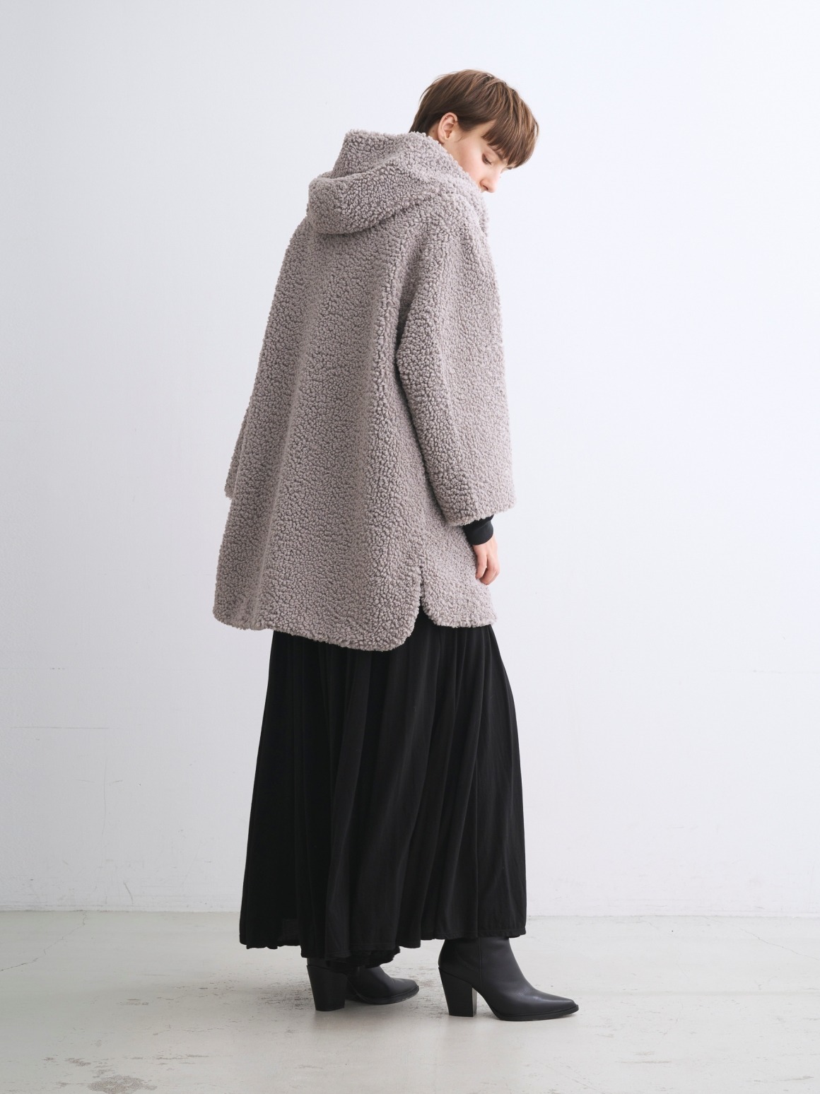 Aubrey】Poodle boa duffle coat｜スリードッツ オフィシャル