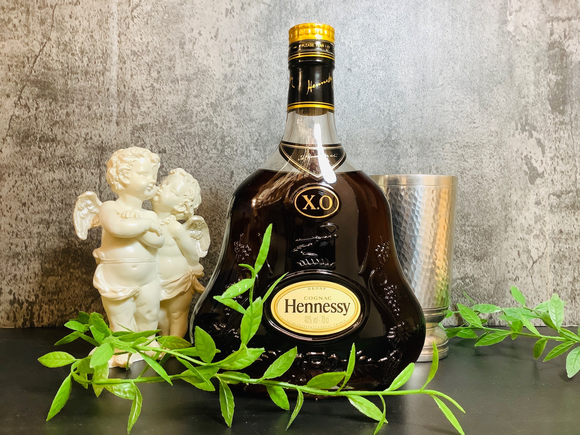 ヘネシー Hennessy XO 金キャップ グリーンボトル 箱付 700ml 40