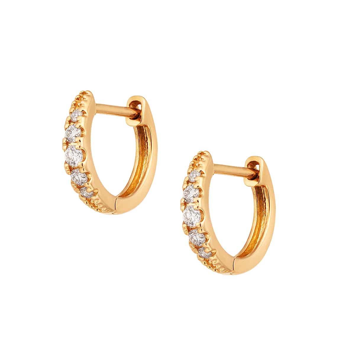 K18イエローゴールドダイヤモンドピアス(RPE014-001)|TSUTSUMI