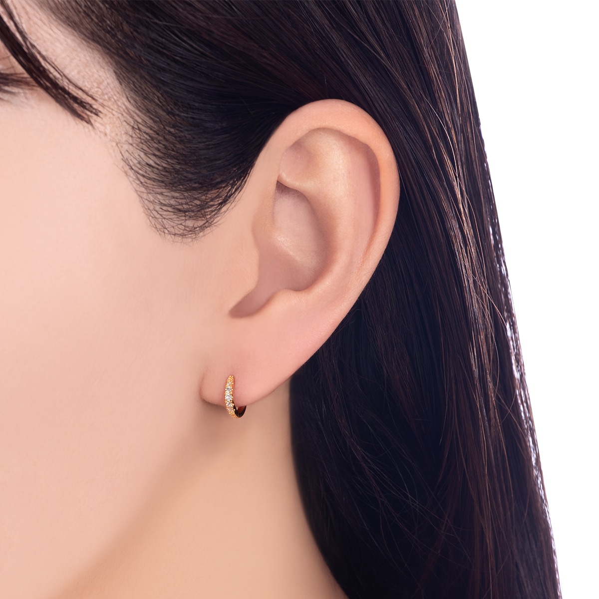 K18イエローゴールドダイヤモンドピアス(RPE014-001)|TSUTSUMI