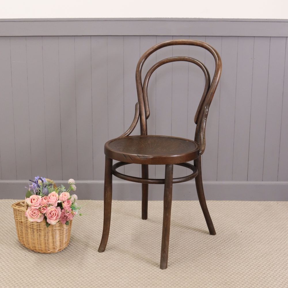 ローズ2脚 ブリティッシュアンティークST ハートくり抜き 板座チェア