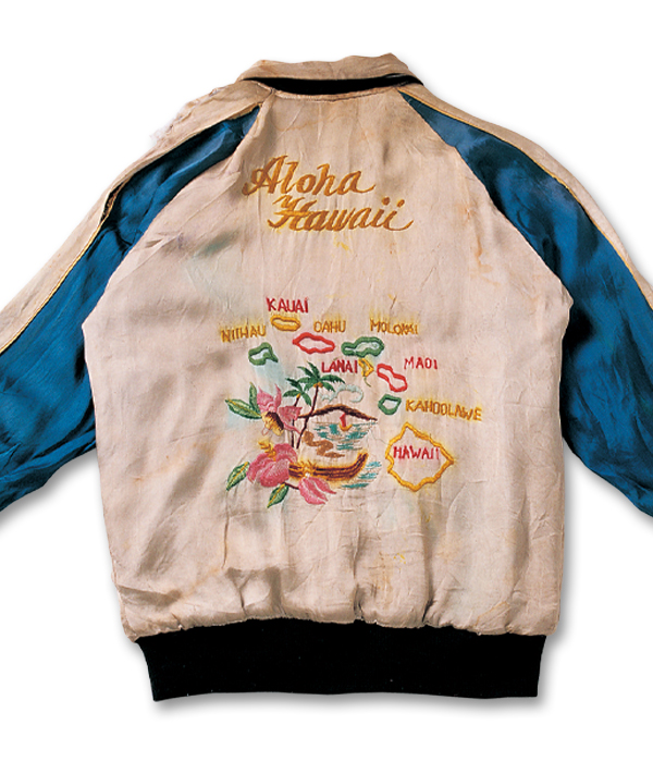 VINTAGE SOUVENIR JACKET MUSEUM - “HAWAII MAP” - SOUVENIR JACKET