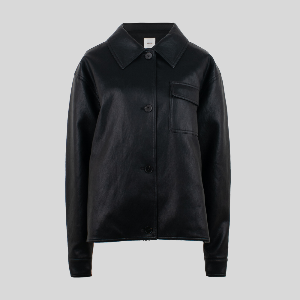 YONFA / 【PRE ORDER】ボクシークロップドシャツ (navy)