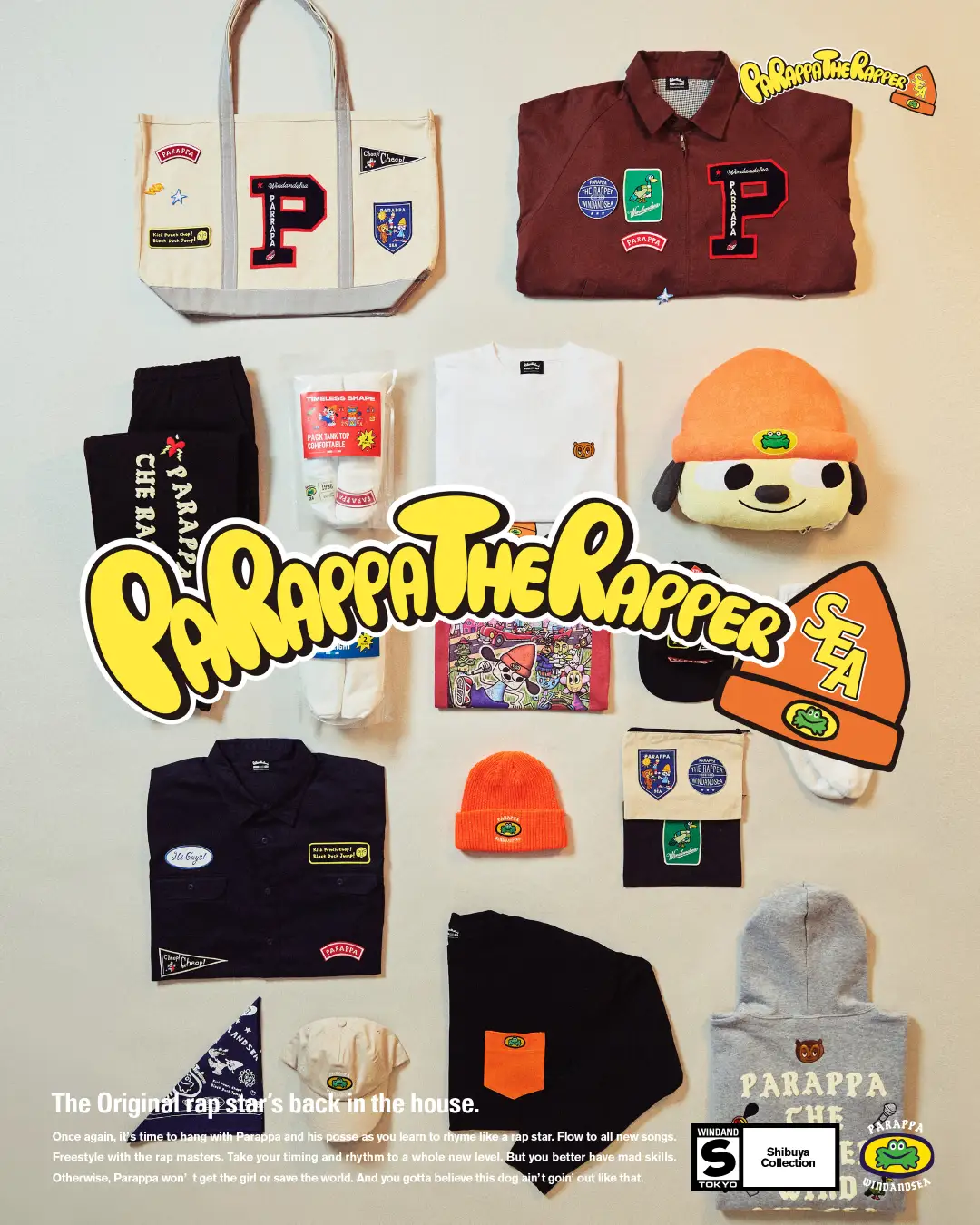 パラッパラッパー × WIND AND SEA コラボ商品【渋谷PARCO POP UP 先行