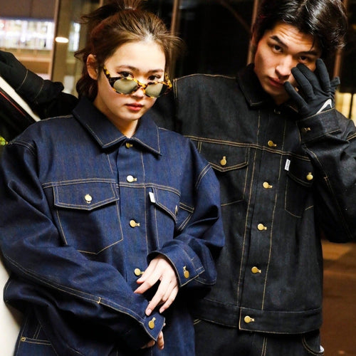 student apathy denim setup jacket – YZ