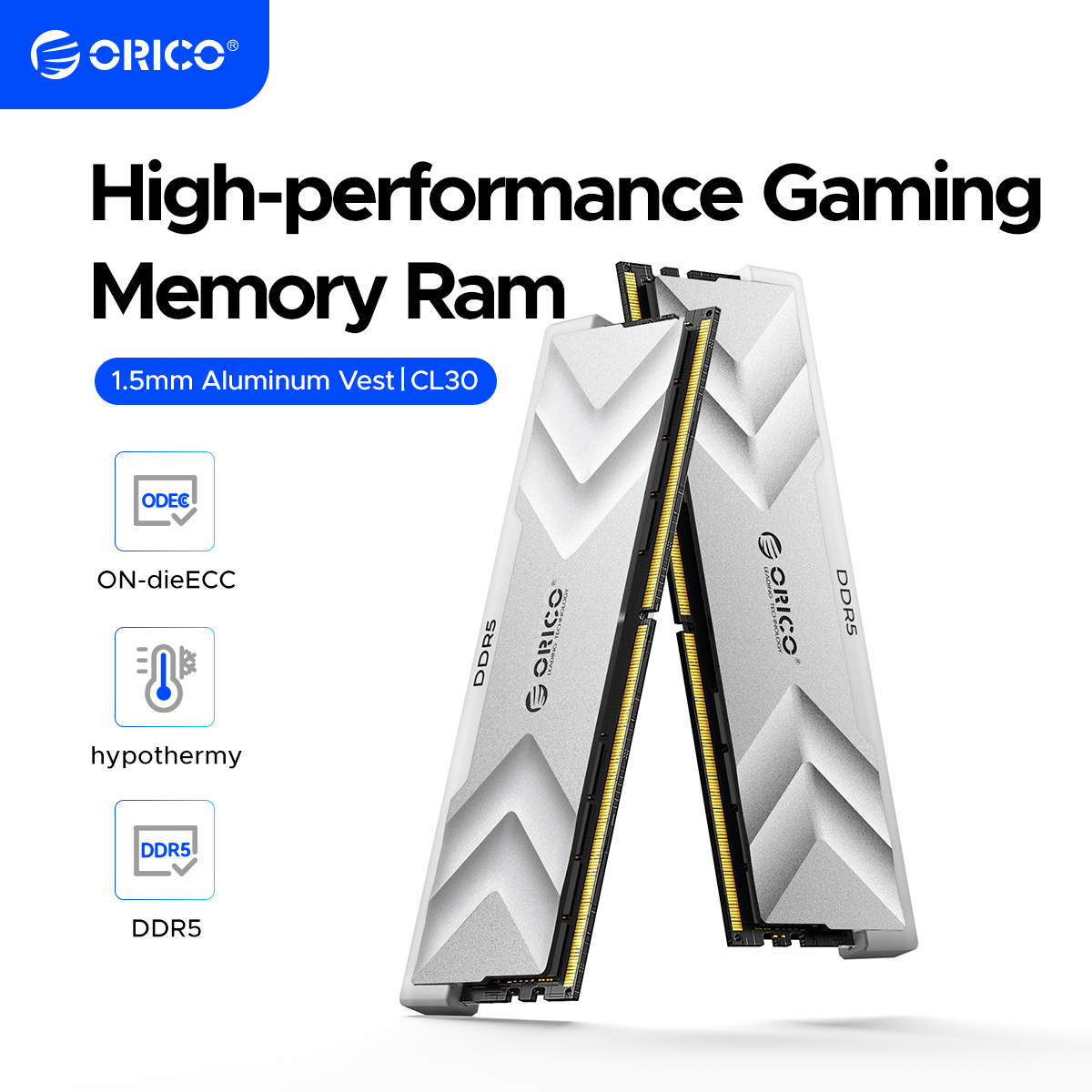 ORICO DDR5 RAM 32GB 16GB 6000MHz CL36, Overclocking Desktop Gaming