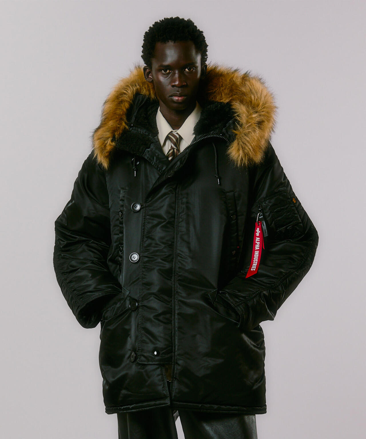 ALPHA アルファ N-3B USサイズ ミリタリージャケット寒冷地 極美品