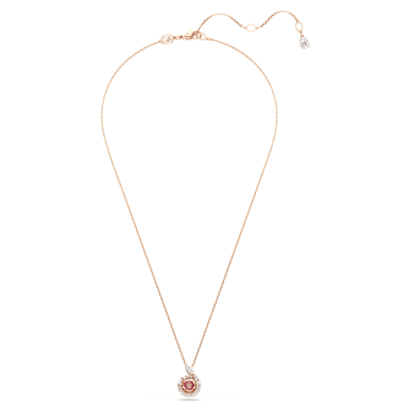 Snake 鏈墜, 混合式切割, 蛇年, 紅色, 鍍玫瑰金色調| Swarovski