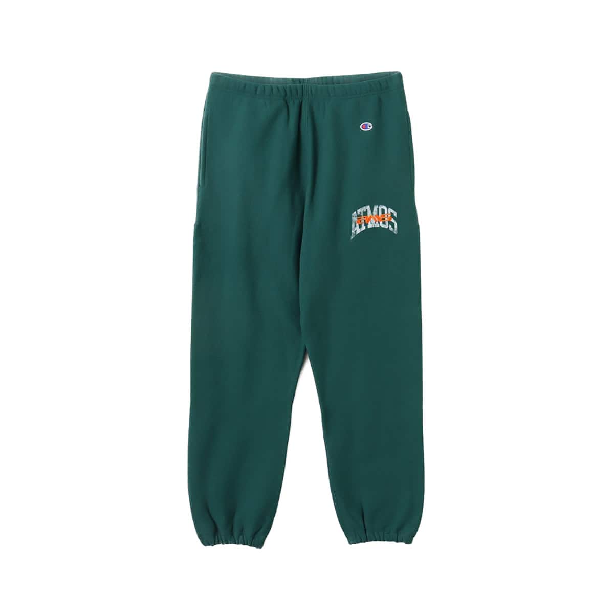 Champion x atmos REVERSE WEAVE Sweat Pants GREEN（チャンピオン x