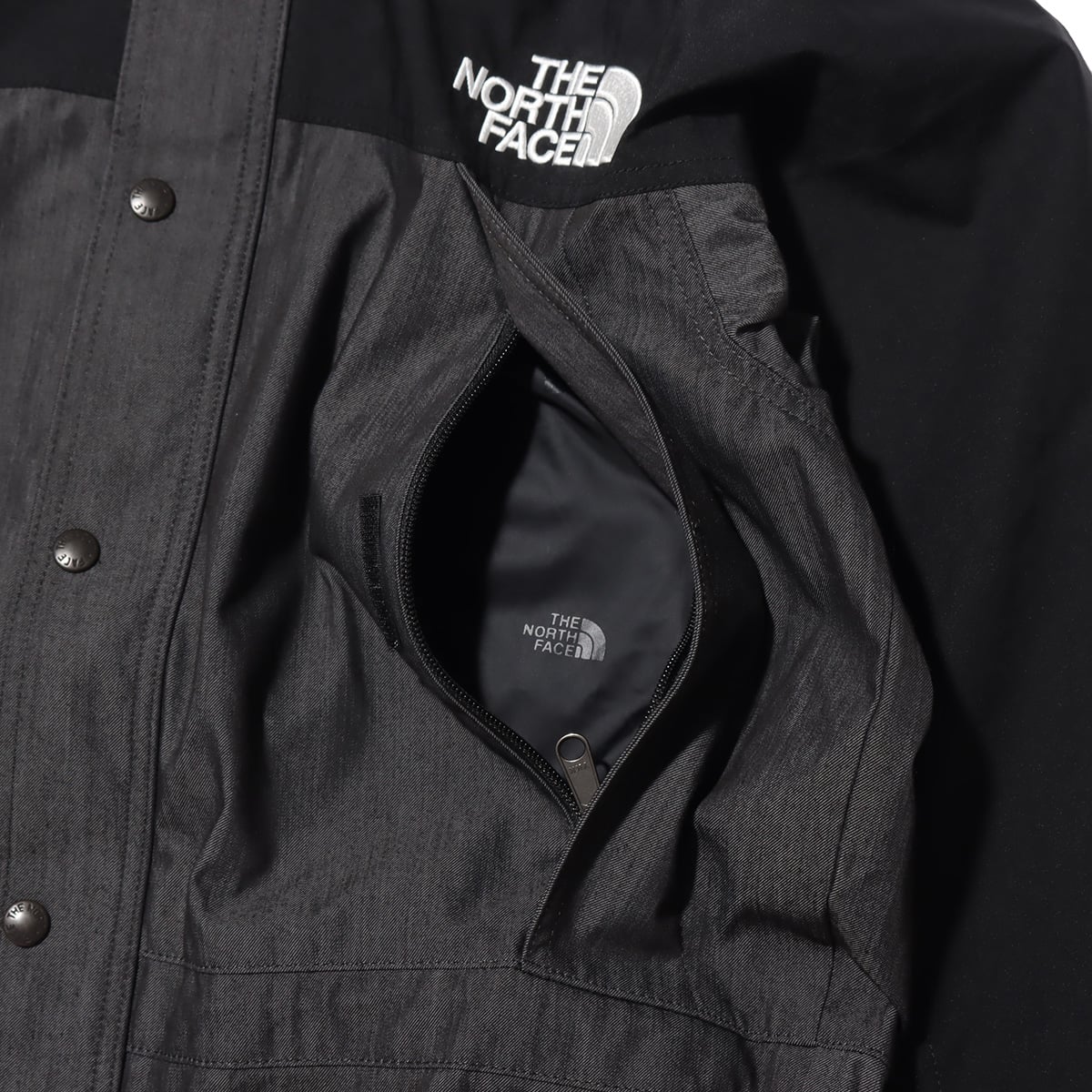 THE NORTH FACE MOUNTAIN LIGHT DENIM JACKET NYLON BLACK DENIM 21SS