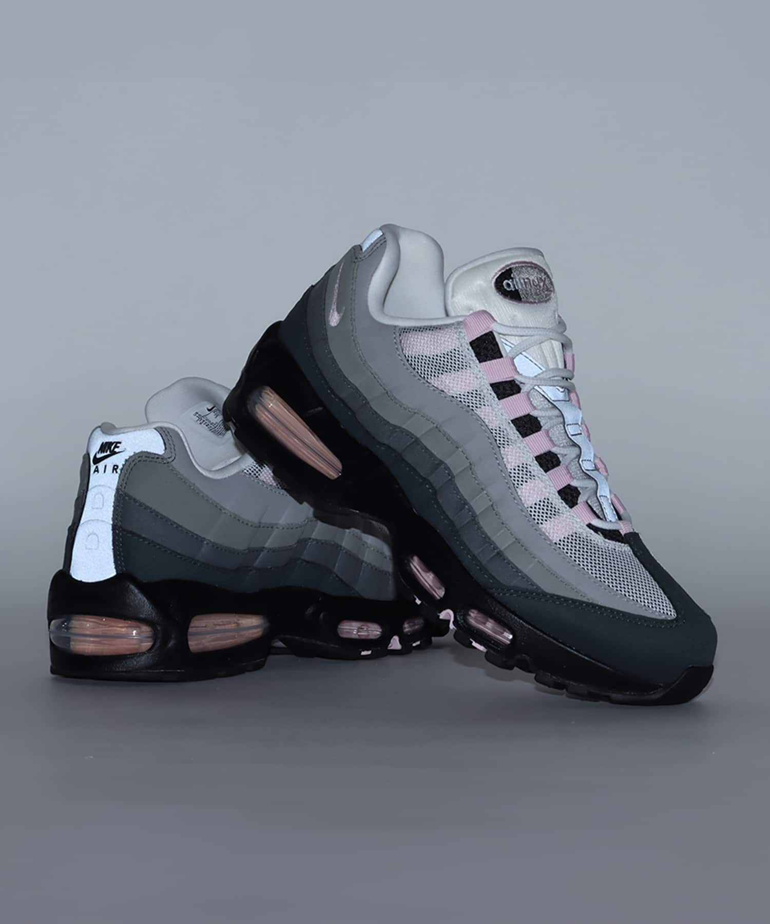 NIKE W AIR MAX 95 OG BLACK/PINK FOAM-WHITE-REFLECT SILVER（ナイキ