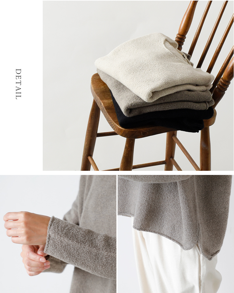 evam eva エヴァムエヴァ リニュー ウール ニット プルオーバー