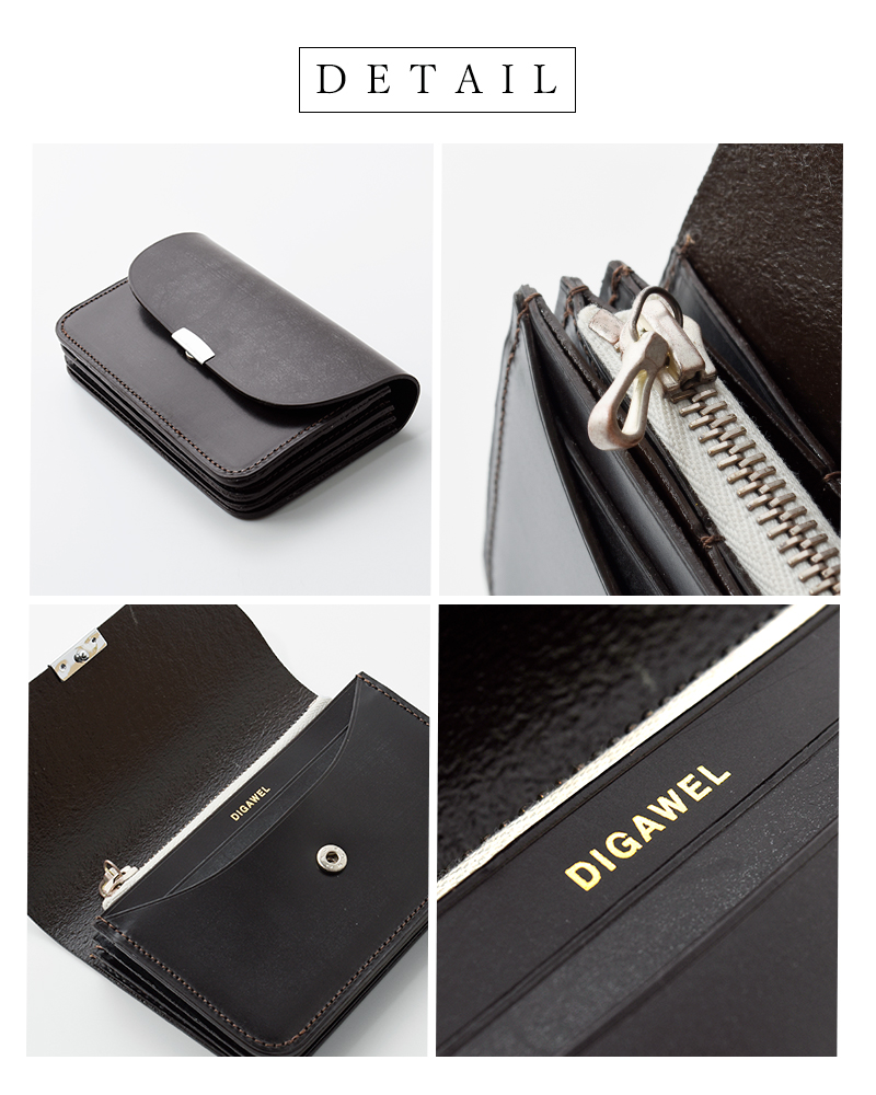 DIGAWEL ディガウェル ブライドルレザー ギャルソン パース dwzoz003