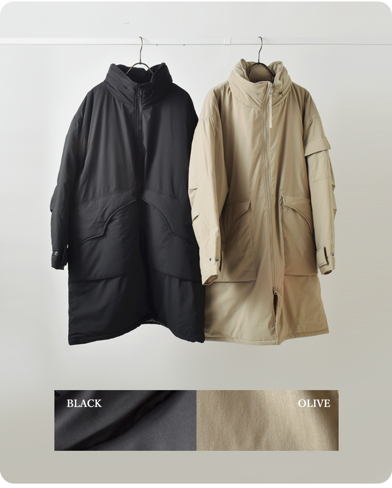 20%OFF】kha:ki カーキ ミリタリー パティングコート “MIL PADDING