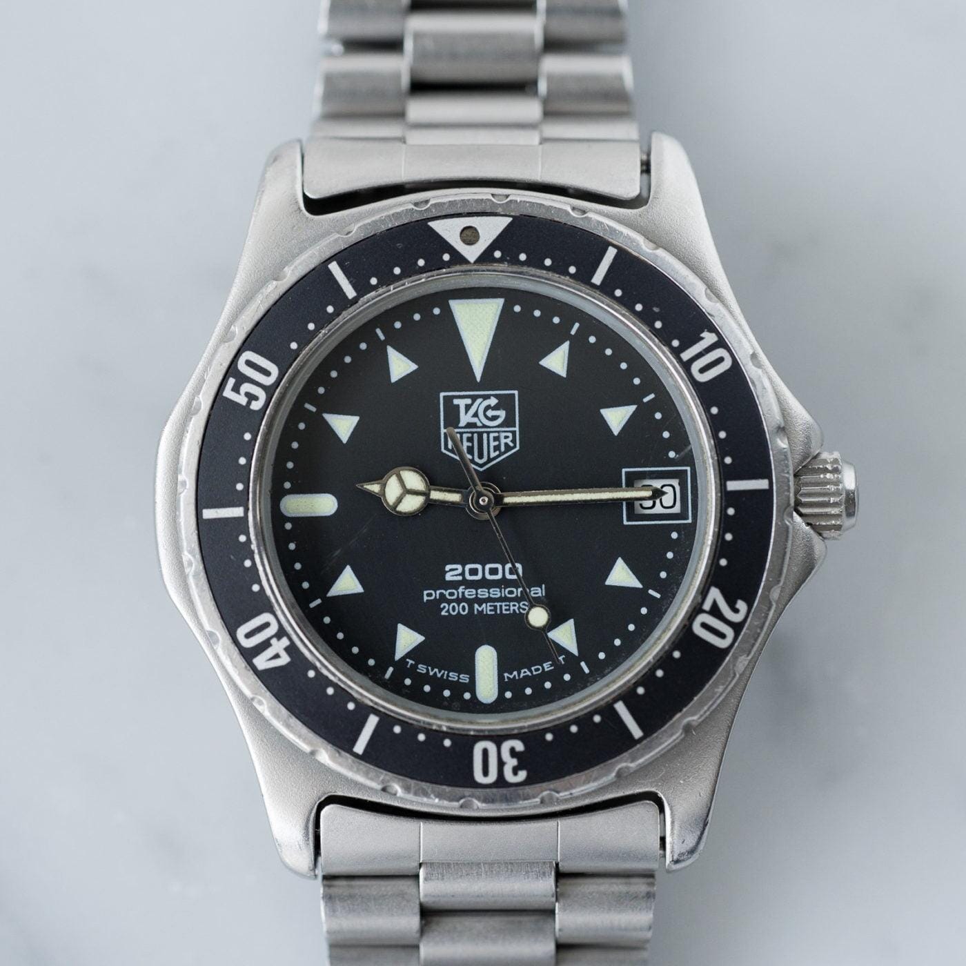 タグホイヤー 2000 ダイバー 973.006 ブラックダイアル 1980年代 / TAG