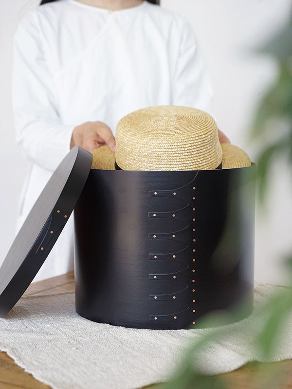 シェーカーラウンドボックスL ブラック | AXCIS ONLINE