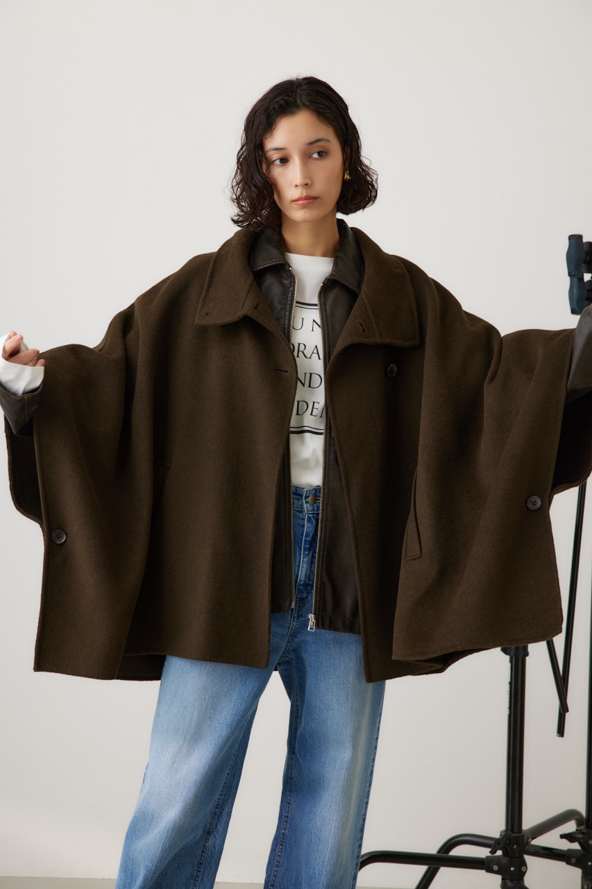 crie conforto】スタンドネックポンチョ｜WOMEN｜254HAT30-046I｜AZUL