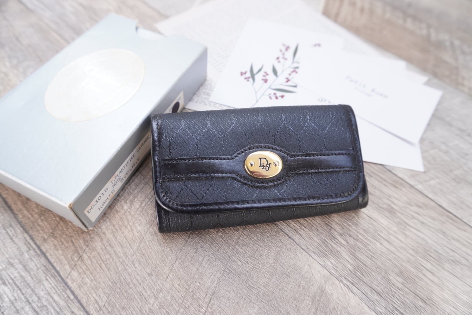 Christian Dior 未使用 ハニカム柄 キーケース Dior dior ディオール