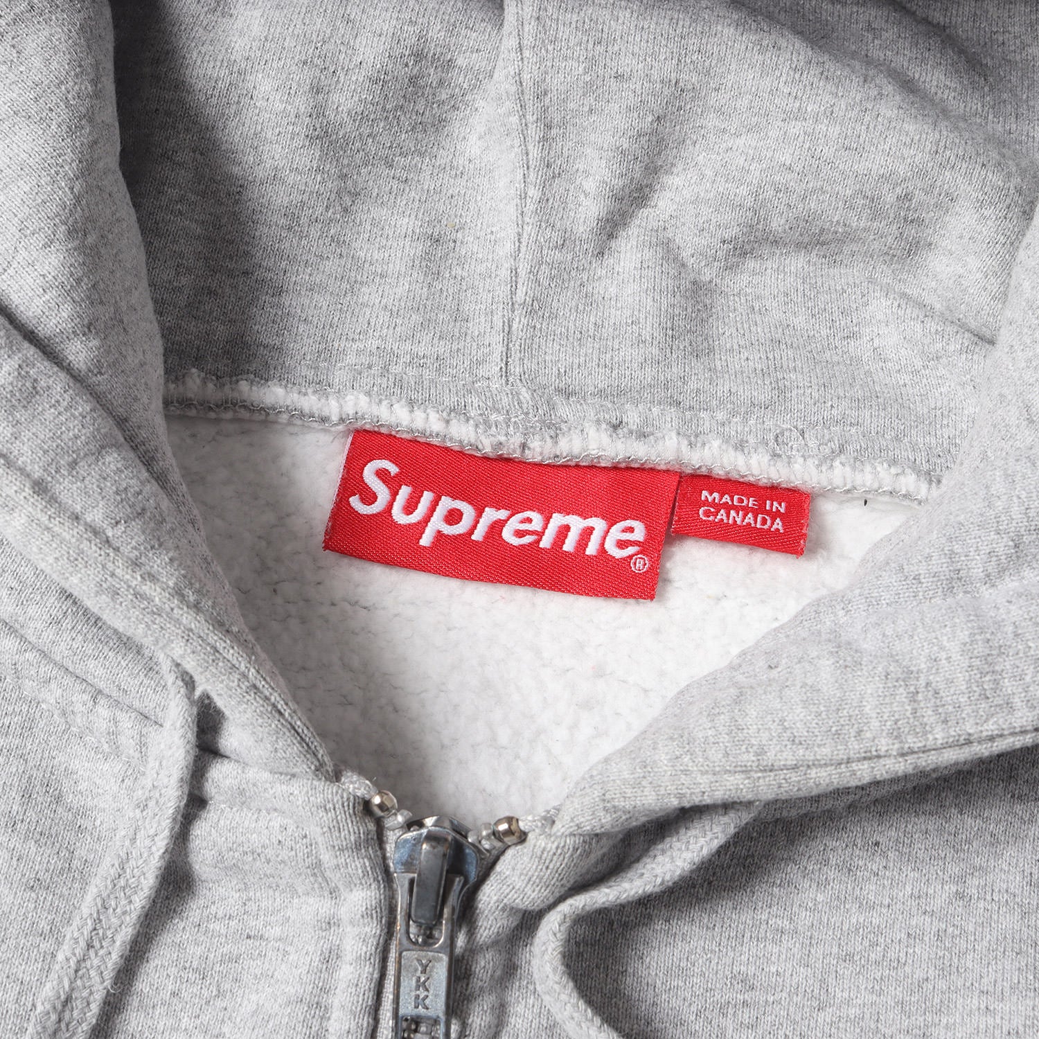 フード アップリケ ジップ スウェット パーカー(Felt Hooded Logo Zip