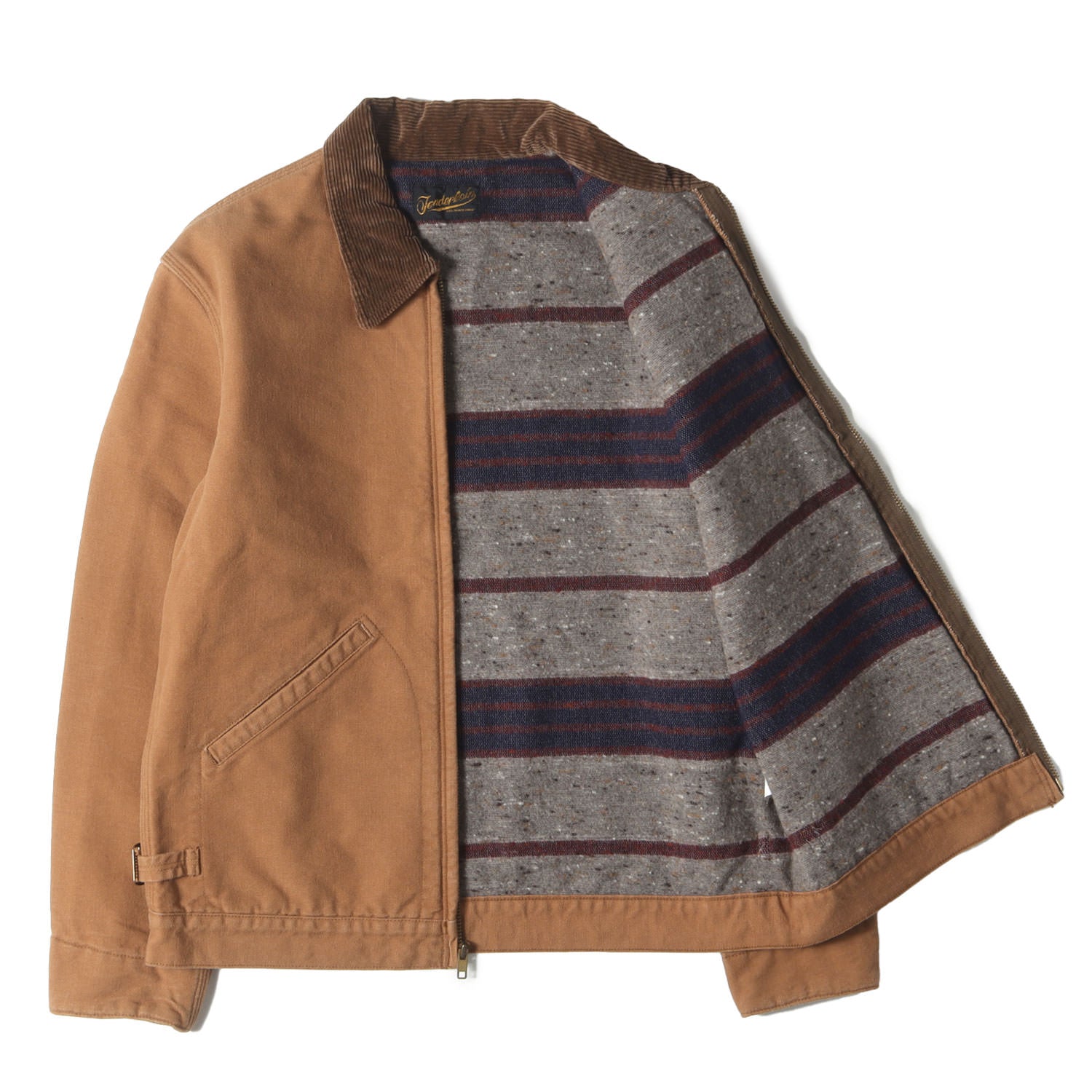 ブランケット付き ブラウンダック ワークジャケット(T-COVERT JKT