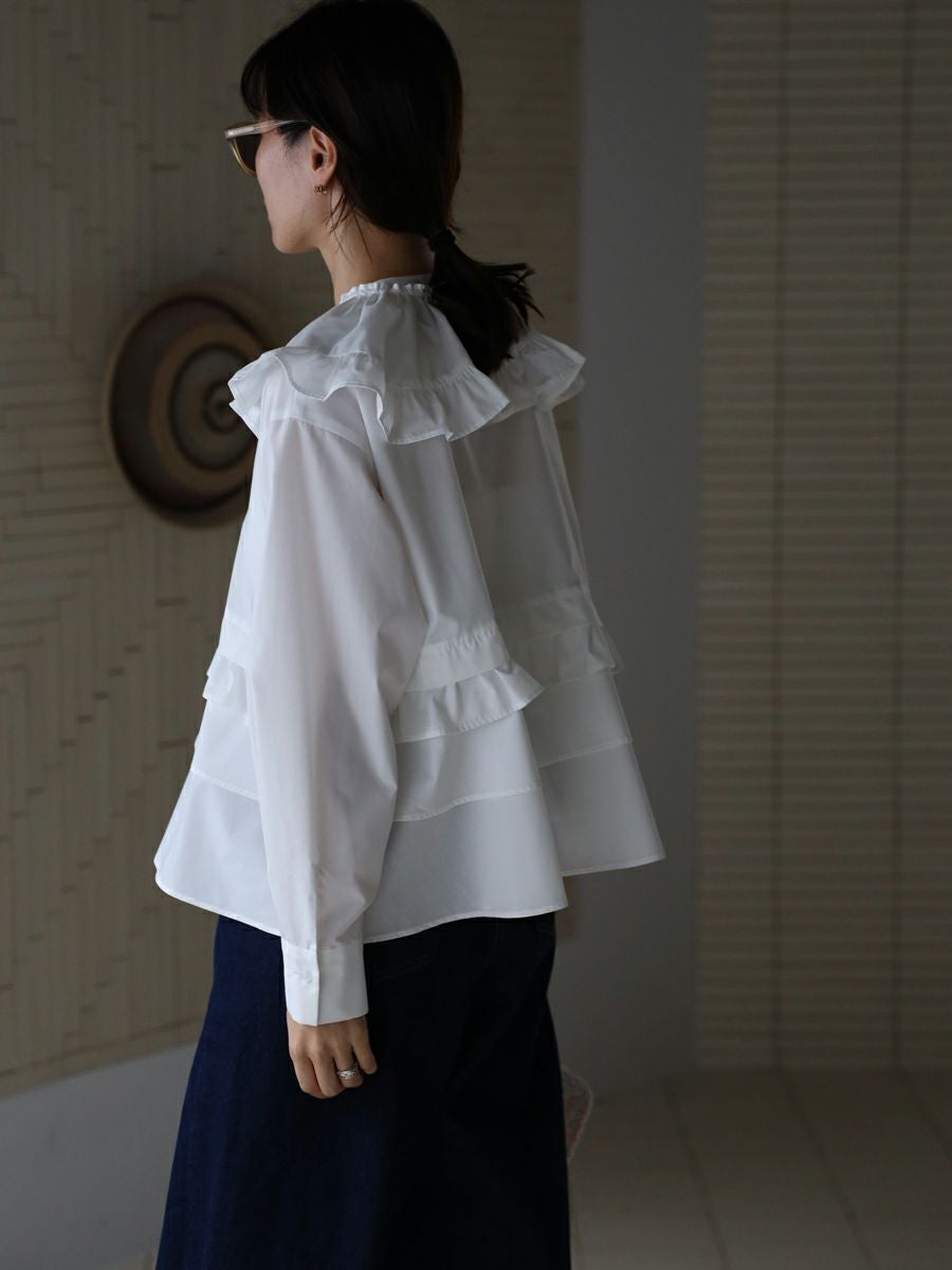 20% off】FRILL BLOUSE | bow.a