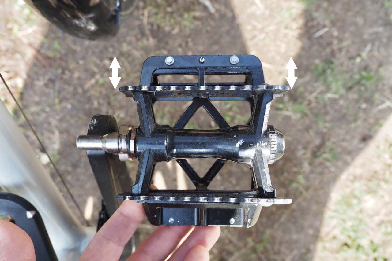 MKSのベストセラーペダル「ALLWAYS」を試す：縦に長い踏み面で登坂での