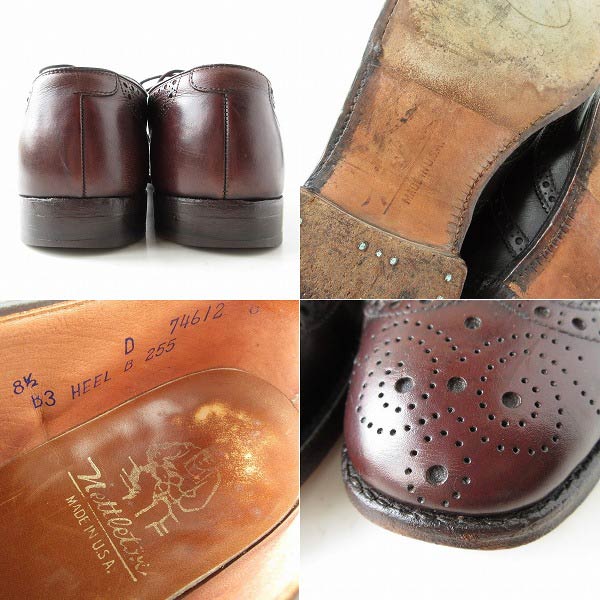 70's-80's USA製 Nettleton ネトルトン ウィングチップ シューズ 8.5D