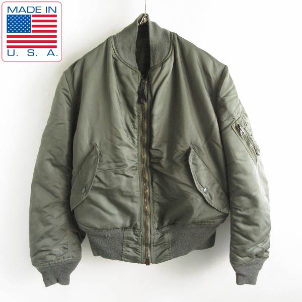 80's USA製 実物 米軍 USAF MA-1 J-8279E フライトジャケット S