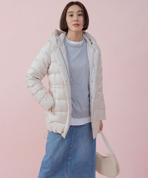 洗える】シレータフタ ショート ダウンコート（ダウンジャケット
