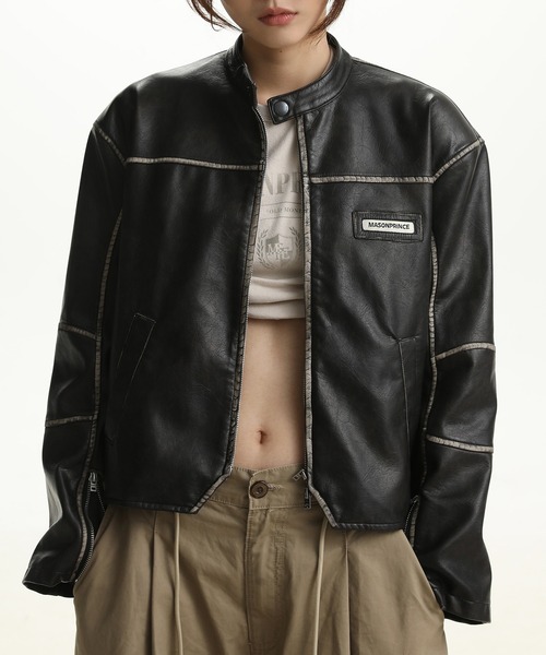 MASONPRINCE（メイソンプリンス）の「ダブルZIP ショート丈シングル