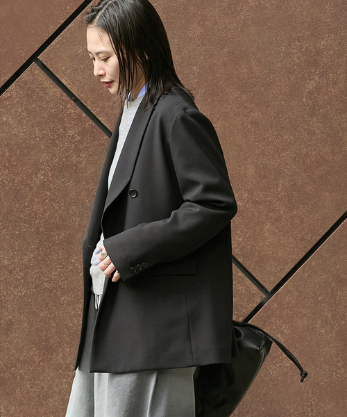 追加2》ウールライクストレッチジャケット（テーラードジャケット