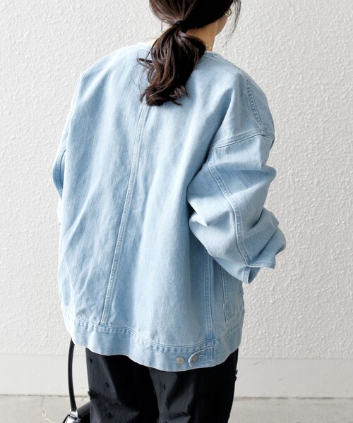 SHIPS any（シップス エニィ）の「SHIPS any: ノーカラー デニム