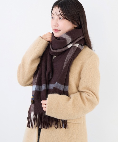 TWEED MILL（ツイードミル）の「【TWEED MILL】ラムウールチェック大判