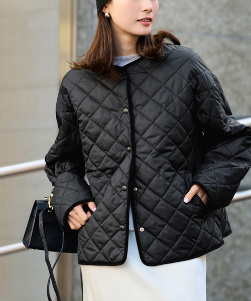 2WAYキルティングショートブルゾン（その他アウター）｜FRAMeWORK