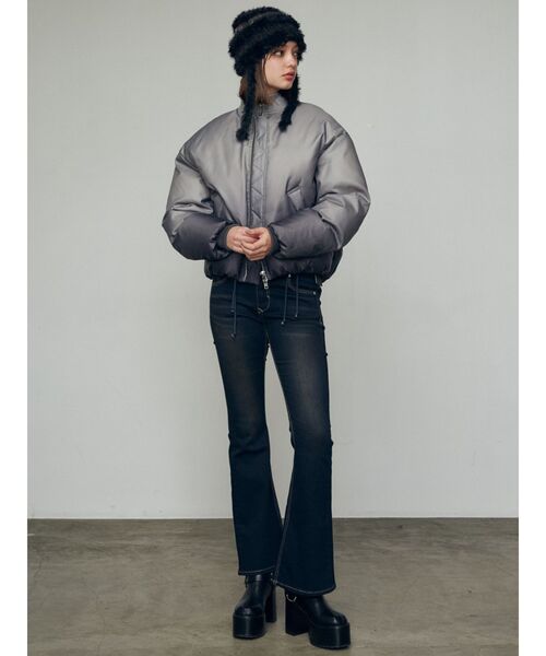 セール】レースハンドハイウエストパギンス（デニムパンツ）｜EMODA