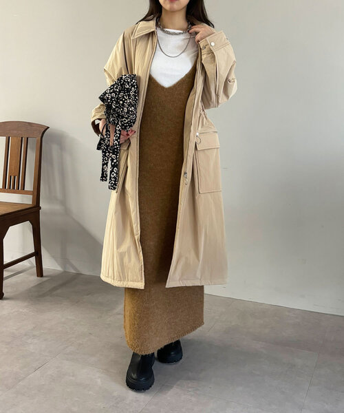 SHENERY（シーナリー）の「【2サイズ展開/軽くて暖かい】中綿ロング