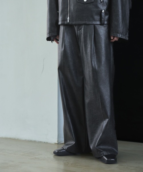 HARE（ハレ）の「【SET UP対応】レザーワイドパンツ(HARE)（その他