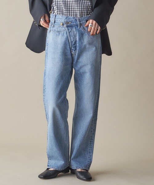 セール】SHIPS NINE CASE:〈手洗い可能〉フロント スラント デニム