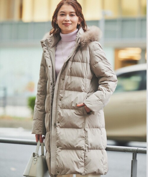 セール】【撥水／洗える／フード取り外し】ファー付きロングダウン