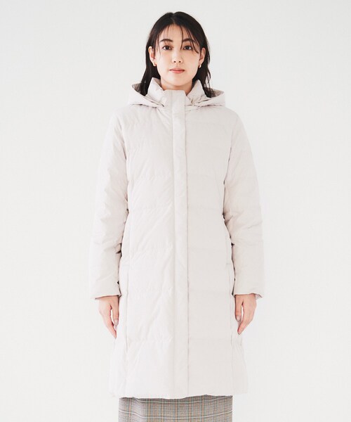 セール】【撥水／洗える／フード取り外し】ファー付きロングダウン