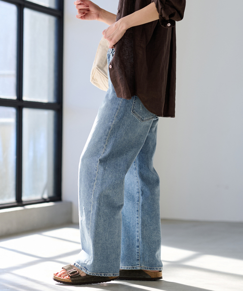 セール】≪ベストセラー≫デニムストレートパンツ2（デニムパンツ