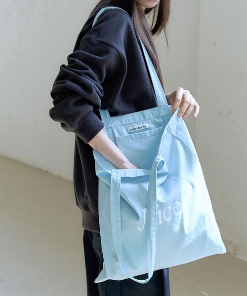 NICE WEATHER＞SIGNATURE ロゴ トートバッグ（トートバッグ）｜NICE