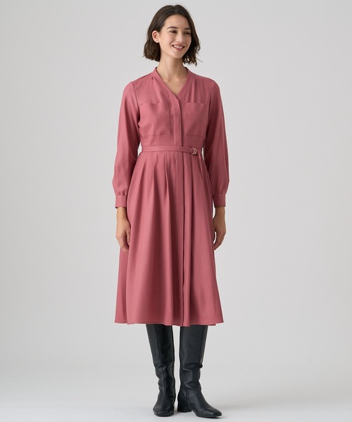 ANAYI（アナイ）の「ウールアムンゼンポケットフレア ワンピース