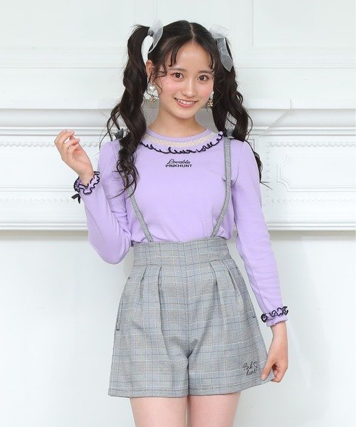 PINKHUNT 肩紐付きキュロットショートパンツ 7217K（その他パンツ