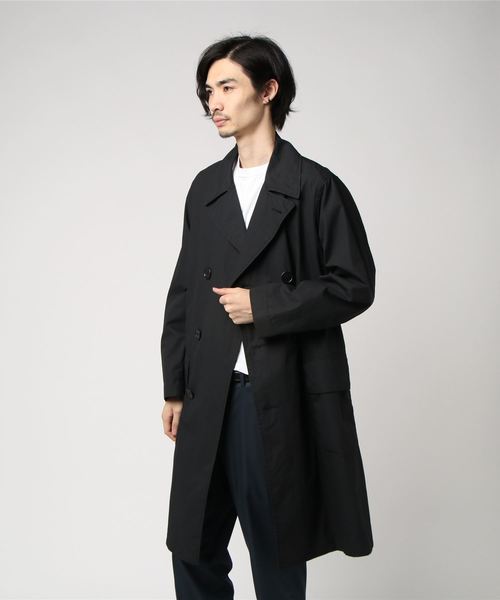 MHL.（エムエイチエル）の「DRY WAX COTTON NYLON（ステンカラーコート