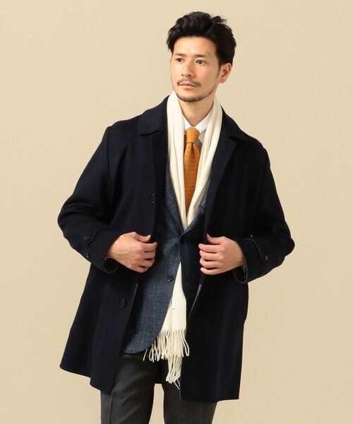 SHIPS（シップス）の「SD: ダブルフェイス ネイビー ソリッド カー