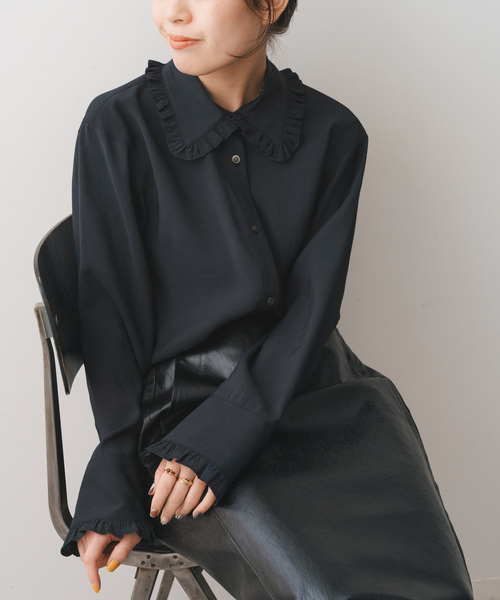 Spick & Span（スピックアンドスパン）の「フリルカラーブラウス