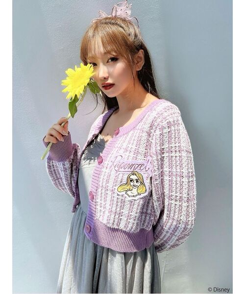 セール】【ディズニーコレクション】チェックニットカーディガン