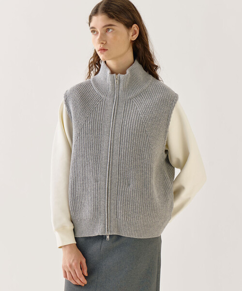 ADAWAS（アダワズ）の「ADAWAS | 〈別注〉ウール ジップベスト WOMEN