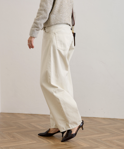フレームワーク20チノフォルムカーヴィーパンツホワイト40FRAMeWORK